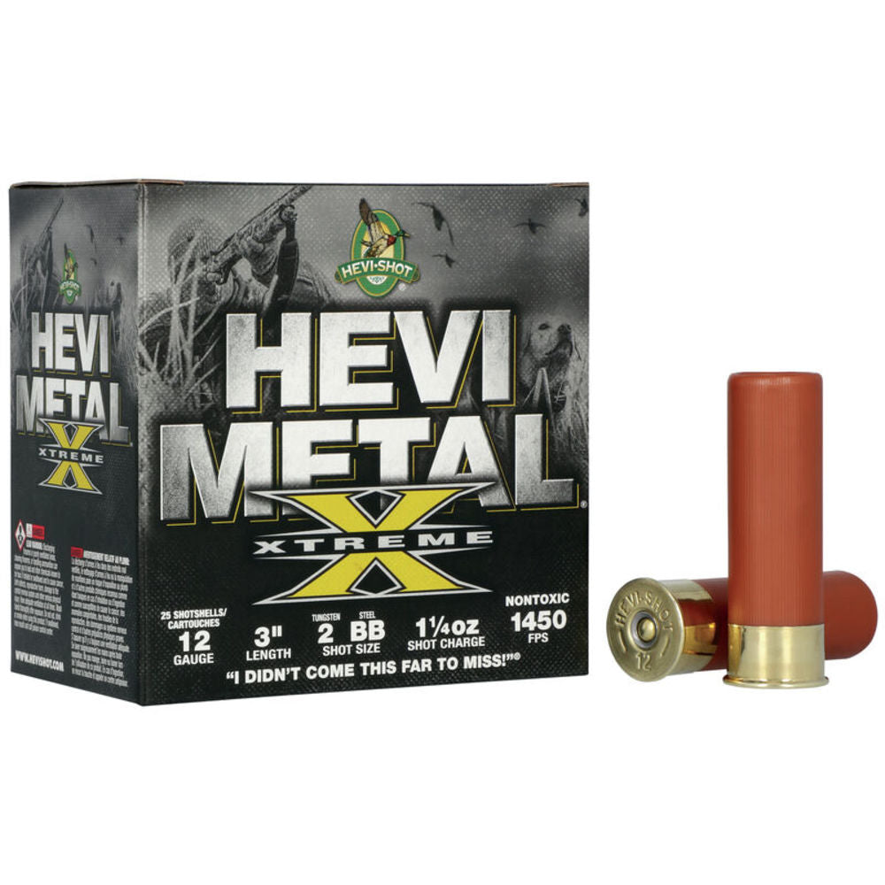 HEVI-Shot 12 Gauge HS38188 HEVI-Metal Extreme 3" 1-1/4oz 2 Shot