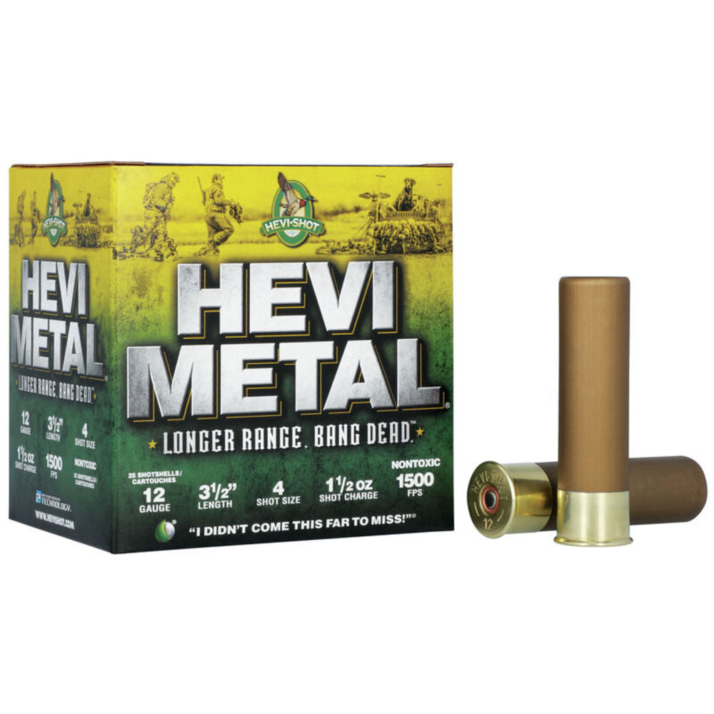 HEVI-Shot 12 Gauge HS38504 HEVI-Metal Longer Range 3.5" 1-1/2oz 4 Shot