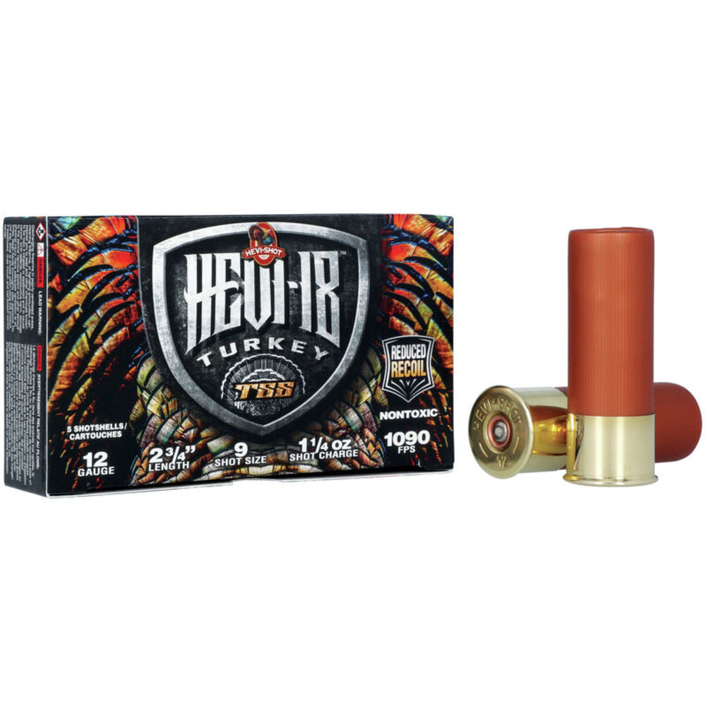 HEVI-Shot 12 Gauge HS4109 HEVI-18 TSS Turkey 2.75" 1-1/4oz 9 Shot