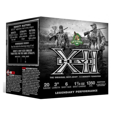 HEVI-Shot 20 Gauge HS53206 HEVI-XII Waterfowl 3" 1-1/4oz 6 Shot