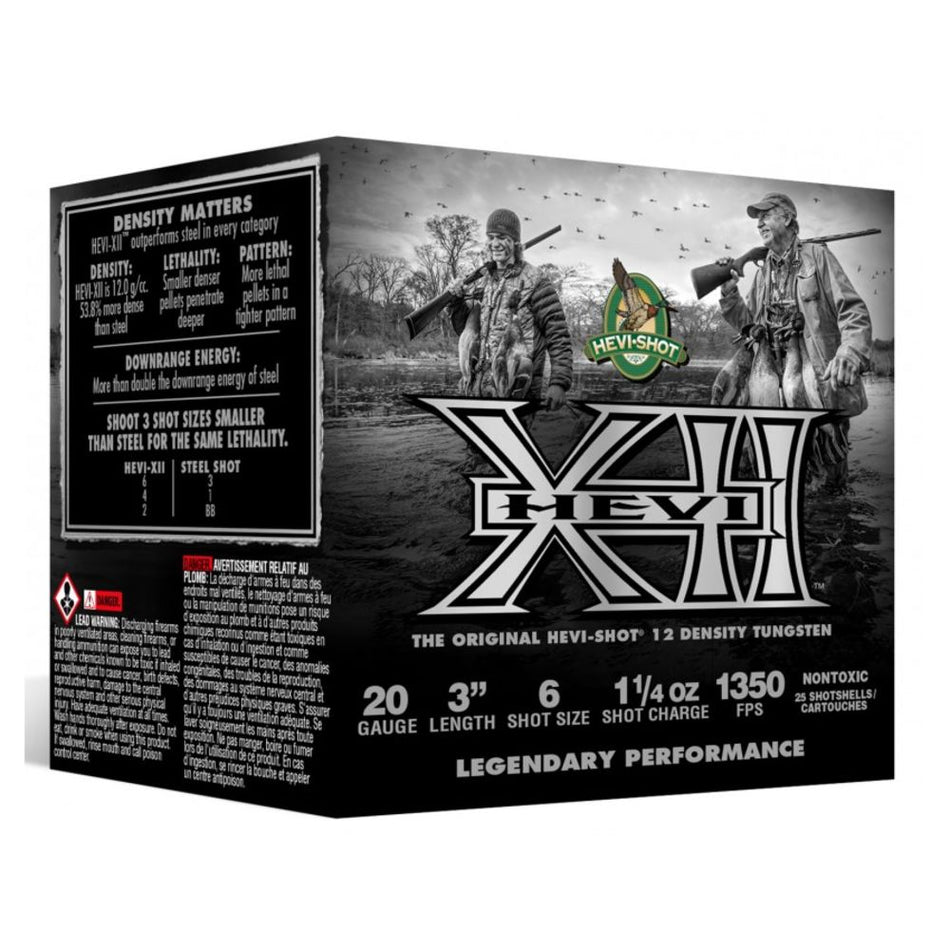 HEVI-Shot 20 Gauge HS53206 HEVI-XII Waterfowl 3" 1-1/4oz 6 Shot