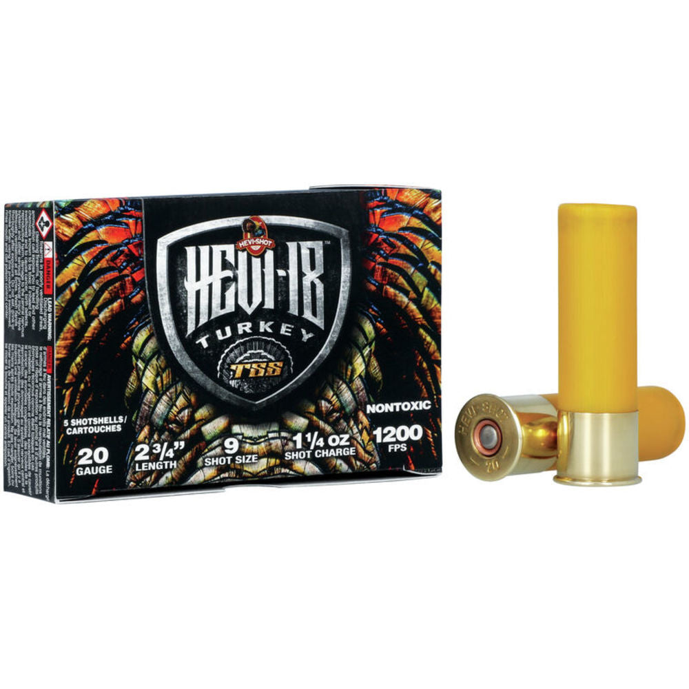 HEVI-Shot 20 Gauge HS7109 HEVI-18 TSS Turkey 2.75" 1-1/4oz 9 Shot