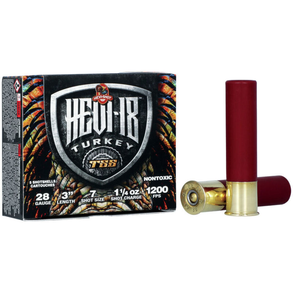 HEVI-Shot 28 Gauge HS7287 HEVI-18 TSS Turkey 3" 1-1/4oz 7 Shot