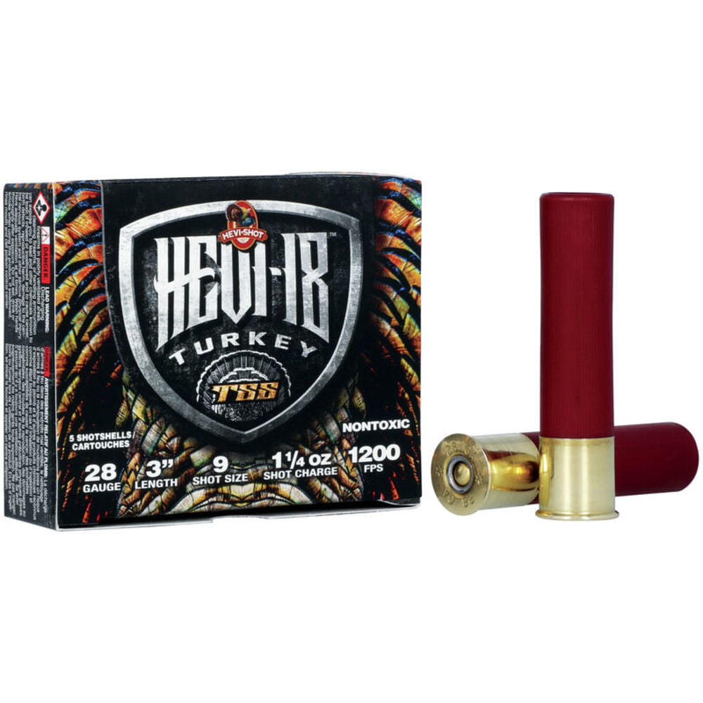HEVI-Shot 28 Gauge HS7289 HEVI-18 TSS Turkey 3" 1-1/4oz 9 Shot