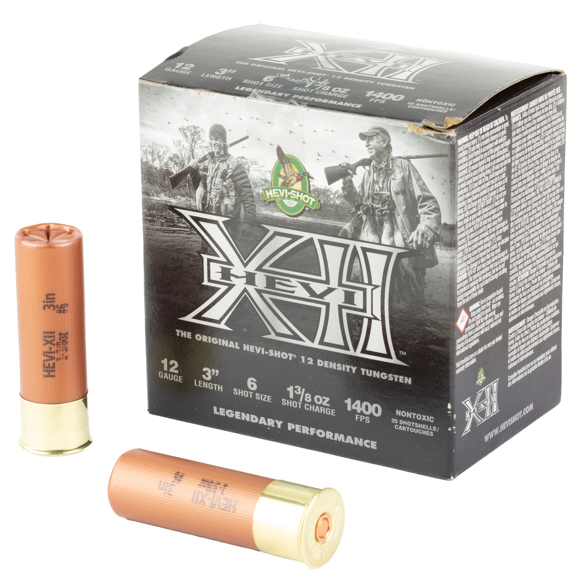 HEVI-Shot 12 Gauge HS51206 HEVI-XII Waterfowl 3" 1-3/8oz 6 Shot