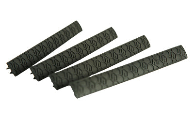 HEXMAG HX-MLC-4PK-BLK AR-15 M-LOK 4-Slot WedgeLok Low Profile Rail Covers, Black, Pack of 4