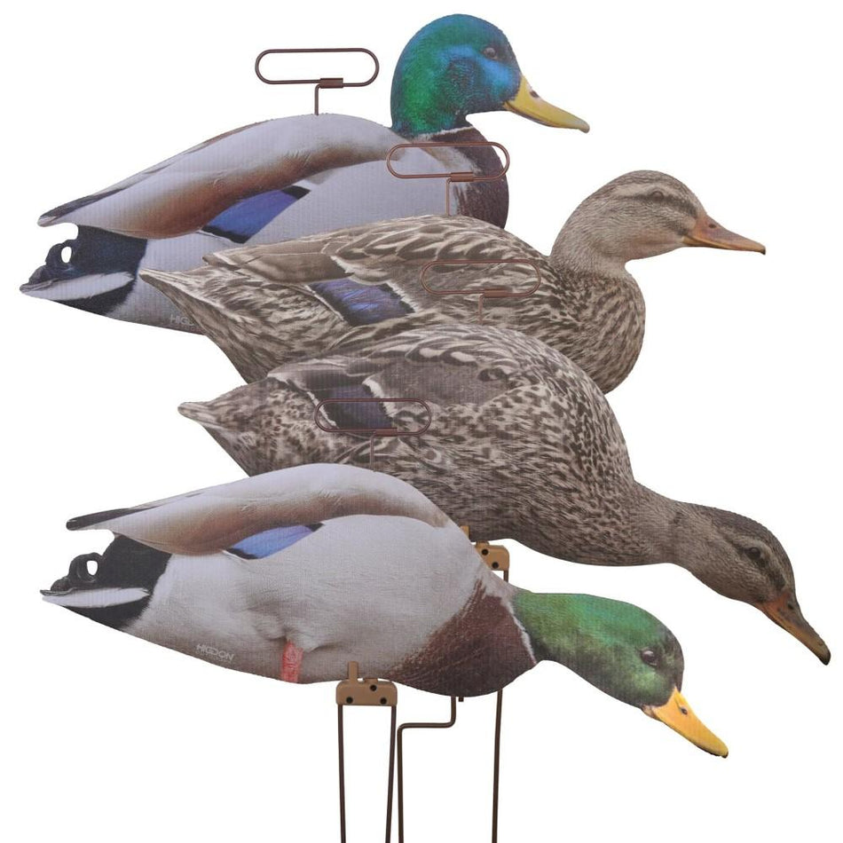 Higdon Flats Mallard Motion Silhouette Duck Decoys 12pk