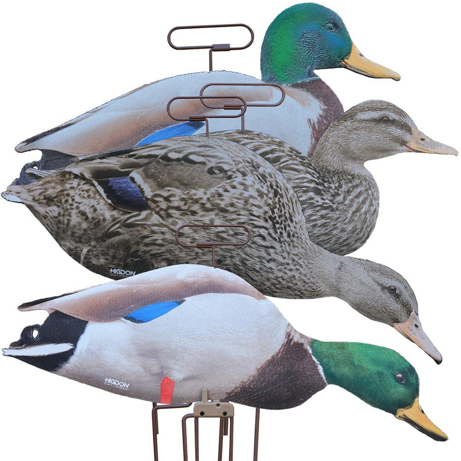 Higdon Outdoors Motion Flats Silhouette Mallard Duck Decoys 12/ct