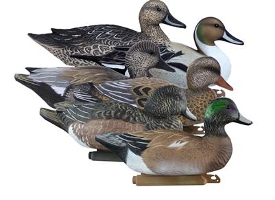 Higdon Battleship Puddle Pack 6-Piece Duck Decoy Set Pintail Gadwall Wigeon