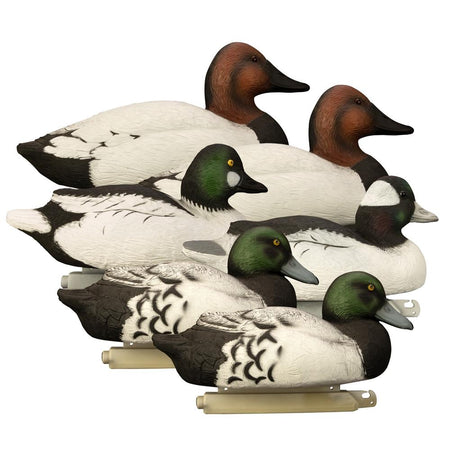 Higdon Battleship Diver Duck Decoy Pack Bluebills Canvasbacks Bufflehead Goldeneye 6 Piece