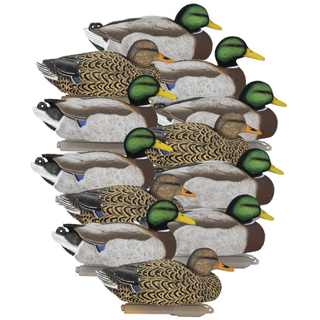 Higdon Legacy Magnum Mallard Duck Decoys with Flocked Heads 6/ct
