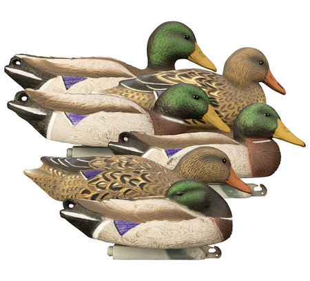 Higdon Full Size Mallard Foam Filled Duck Decoys Weighted Keel 6 Count