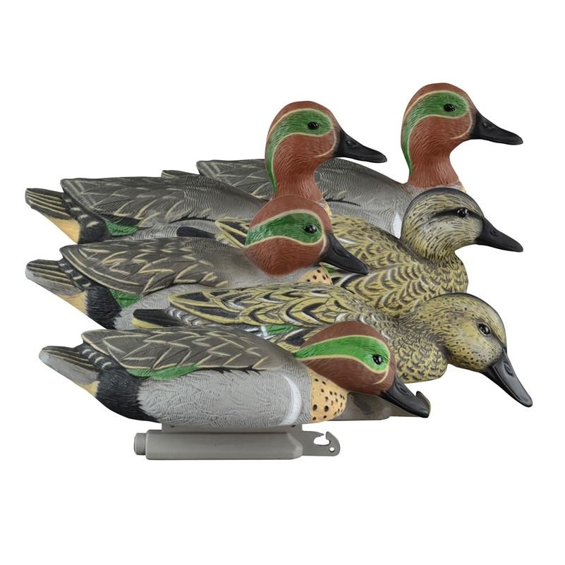 Higdon Green Wing Teal Standard Foam Filled Decoy 6pk
