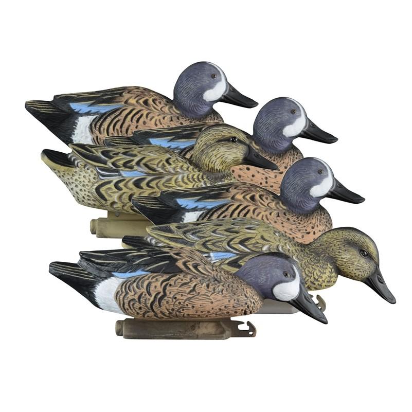 Higdon Standard Blue Wing Teal Foam Filled Decoy Set 6pk