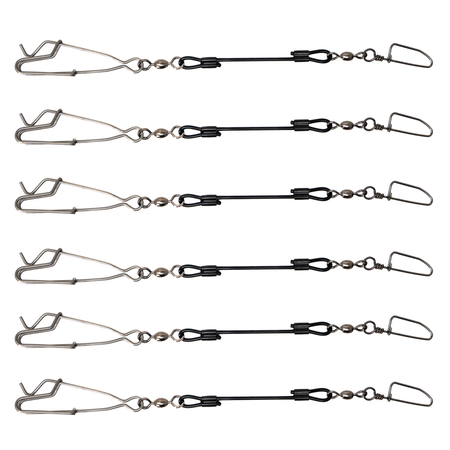 Higdon Outdoors Battleship Jerk Rig Decoy Clips Stainless 6 Count