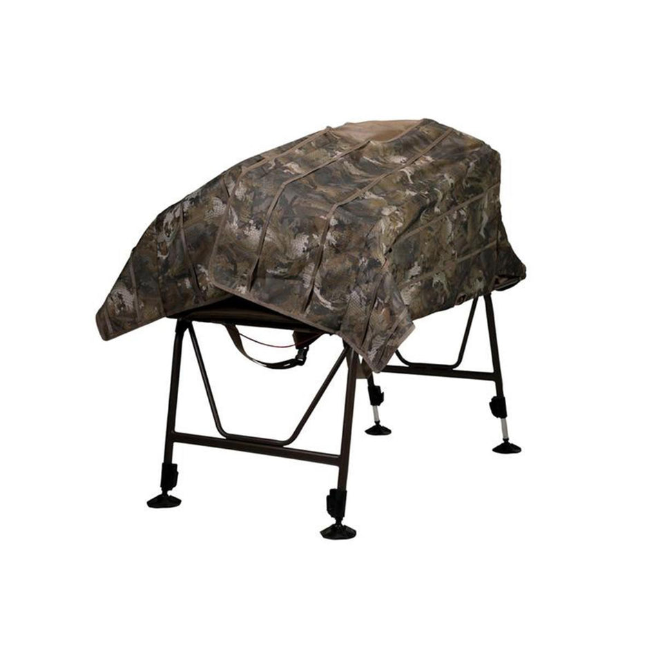 MOmarsh InvisiMan Layout Blind Optifade Timber with Adjustable Legs