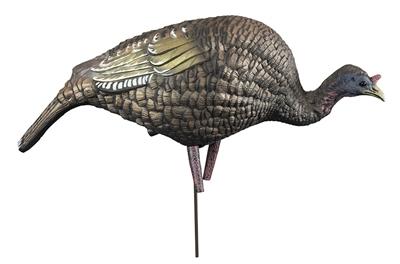 Higdon Outdoors Hard Body Turkey Feeder Hen Decoy with Stake