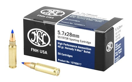FN 5.7x28mm FN 10700017 High Performance Hornady V-Max 40 Grain