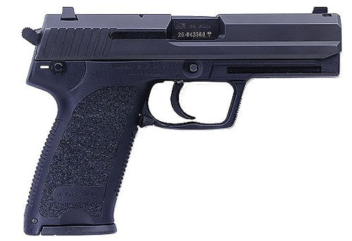 HK USP V1 SA/DA .45 ACP Pistol, 4.41" Barrel, 12+1 Capacity, Black Finish, Includes Two Magazines