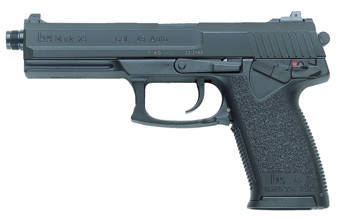 HK Mark 23 .45 ACP Pistol, 12+1 Capacity, 5.87" Threaded Barrel, Ambidextrous Controls