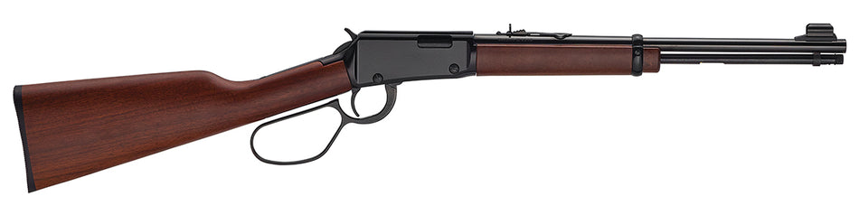 Henry H001L22M Classic 22 WMR 12+1 18.50" Blued Round Barrel, Black Aluminum Grooved Receiver, American Walnut Straight Grip Stock