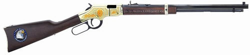 Henry H004LE Golden Boy Law Enforcement Tribute .22 S/L/LR, 16 LR/21 Short Capacity, 20" Nickel Walnut