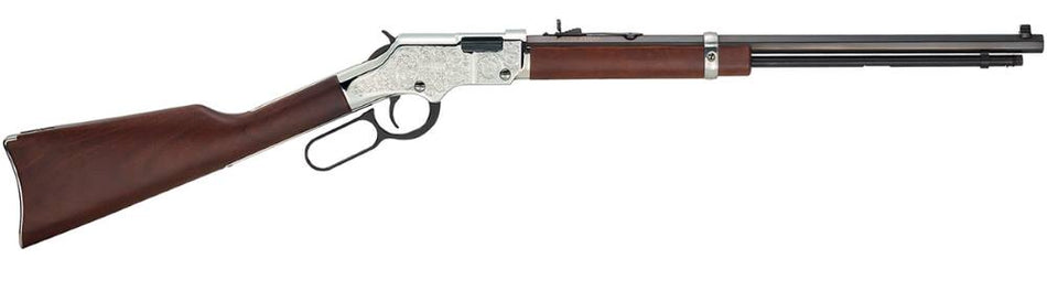 Henry H004SEV Silver Eagle Full Size .17 HMR, 11+1, 20" Octagon Nickel Walnut