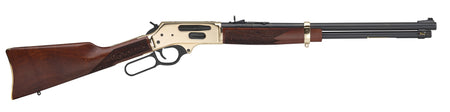 Henry H0243030 Side Gate .30-30 Win Lever-Action Rifle, 20" Blued Barrel, Brass Receiver, Walnut Stock