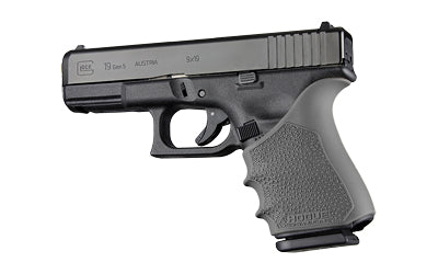 Hogue HandAll Beavertail Slip-On Grip Sleeve, Fits Glock 19/23/32/38 Gen 1-2-5, Elastomer Rubber, Slate Gray