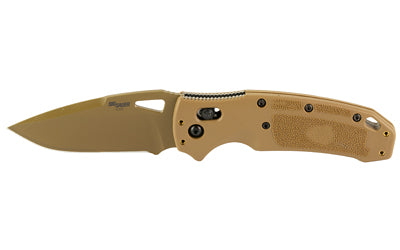 Hogue K320 M17/M18 Folder, 3.5" CPM-S30V Drop Point Blade, Tan PVD Finish, Polymer Frame 36371