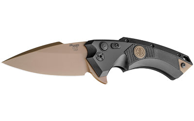 Hogue X5 Emperor Scorpion Flipper Folder, 3.5 Inch Spear Point CPM-154, Flat Dark Earth PVD Blade Finish 36570