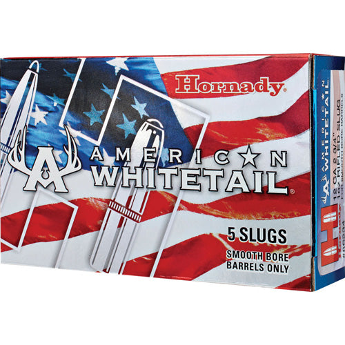 Hornady 12 Gauge 86234 American Whitetail Hunting 2.75" 1oz Rifled Slug