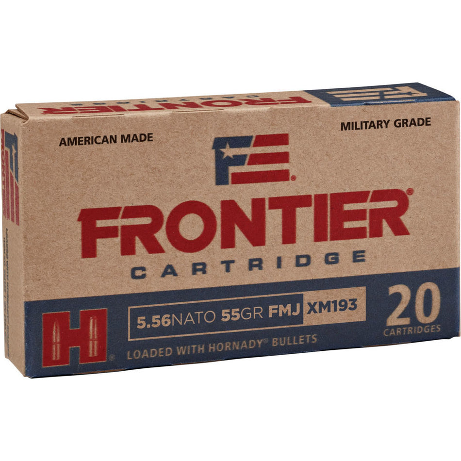 Hornady .223 Remington Rifle Ammo Frontier Cartridge Hollow Point Match BTHP 55 grain 