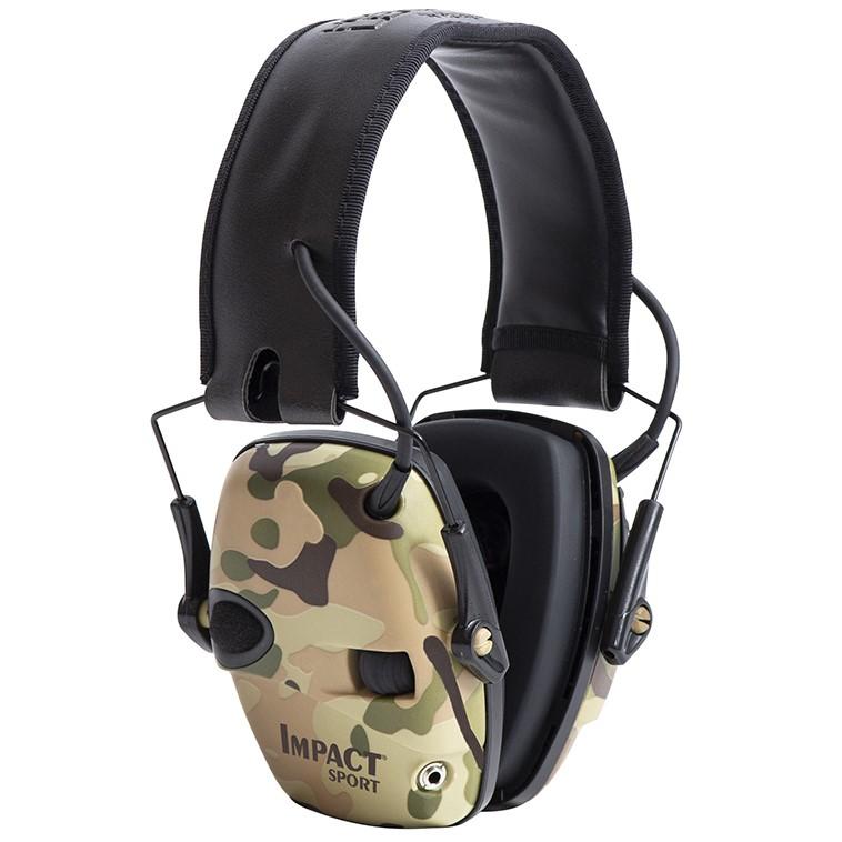 Impact Sport Electronic Hearing Protection Earmuff 22dB NRR Multi-Cam