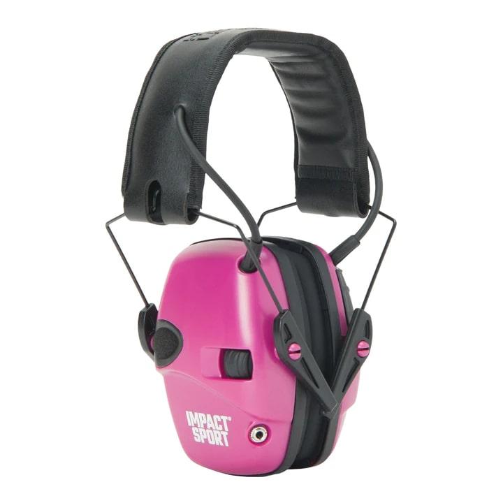 Howard Leight New Impact Sport Classic Small Electronic Shooting Earmuff Berry Pink 22dB