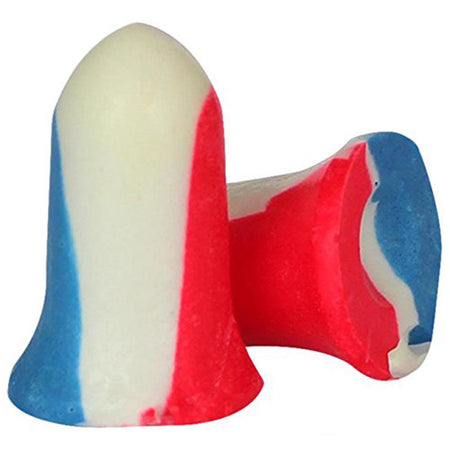 Howard Leight 33 NRR Shooter's Earplugs USA Colors - 100 Pair Box