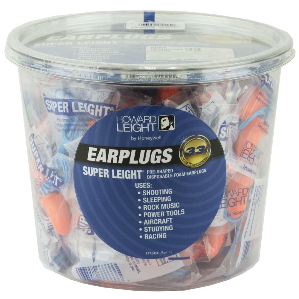 Howard Leight Super Leight Corded Foam Shooting Ear Plugs 33dB 50/pr