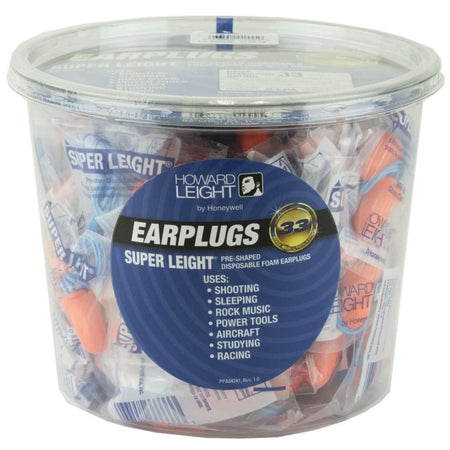Howard Leight Super Leight Corded Foam Shooting Ear Plugs 33dB 50/pr