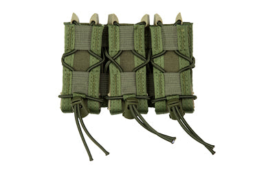 HSGI Triple Pistol TACO MOLLE Pouch, Fits Most Pistol Magazines, Kydex/Nylon Hybrid, OD Green 11PT03OD