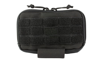 HSGI Mini Modular Admin Pouch V2, Black Nylon, 8x2x5 Inches, MOLLE Compatible 14MAP0BK