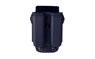 HSGI Uniform Twin Pistol Mag Pouch, Size 1, Aircraft-Grade Kydex, MOLLE/Belt Mount, Black 42P102BK