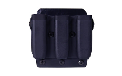 HSGI Uniform Triple Pistol Mag Pouch, Size 1, Aircraft-Grade Kydex, MOLLE/Belt Mount, Black 42P103BK