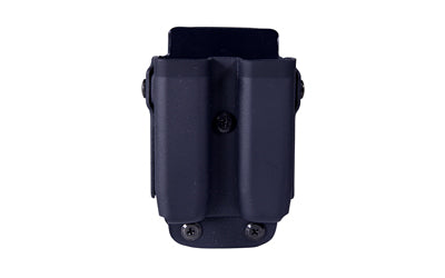 HSGI Uniform Twin Pistol Mag Pouch, Size 2, Aircraft-Grade Kydex, MOLLE/Belt Mount, Black 42P202BK