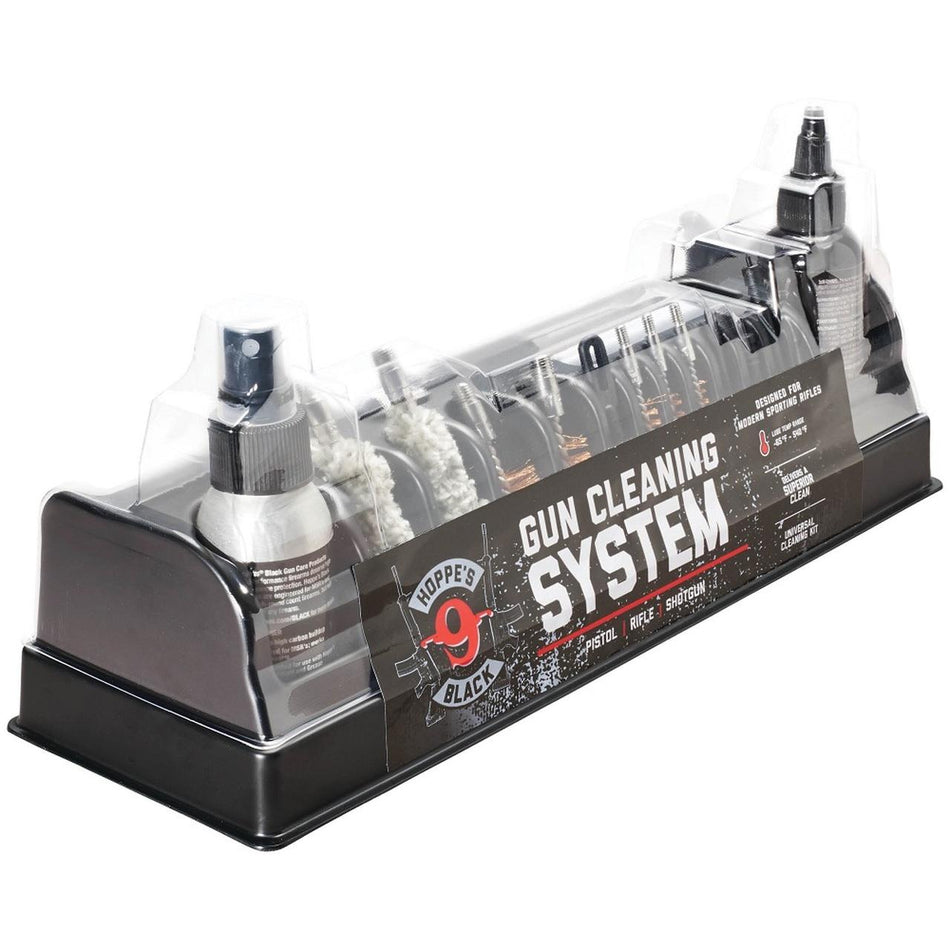 Hoppe's Black Gun Cleaning Kit with Rods and Brushes