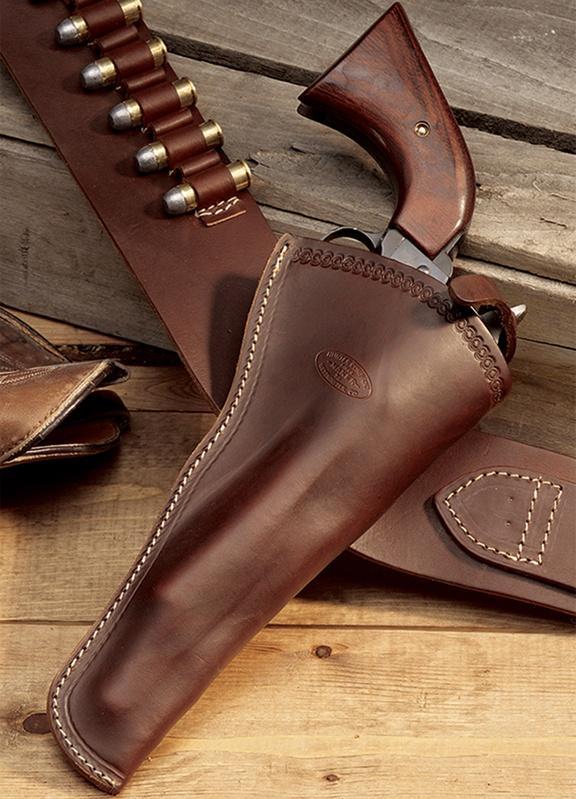 Hunter Single Action Revolver Slim Jim Leather Holster 5.5" to 6.5" RH