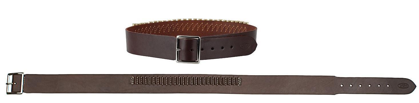 Hunter Leather .45 Cal Cartridge Belt Large 40 to 45 Inch Antique Brown