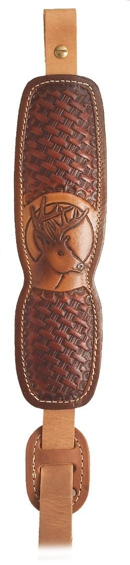 Hunter ProHunter Leather Sling with Deer Head Hand Painted Design