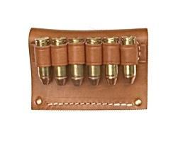 Hunter Leather .50 Cal Cartridge Slide 6 Rounds Fits 2-Inch Belt