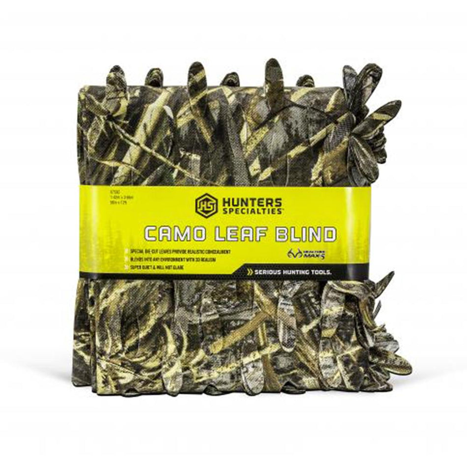 Hunters Specialties Leafy Die-Cut Camo Blind Material 56" x 12' Realtree Max 5