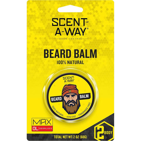 Scent-A-Way Beard Balm Odor Eliminating 2oz for Hunters